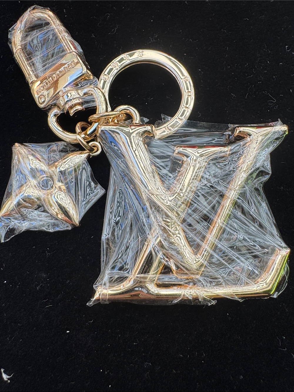 Keyring charms  Gold-Tone Monogram LV